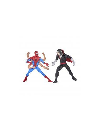 Pack 2 figuras hasbro marvel legends series spider - man & morbus