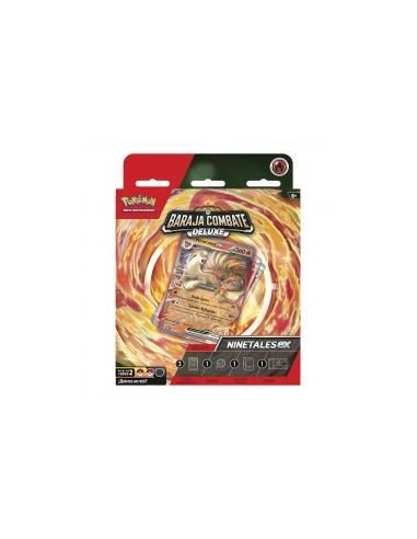 Juego de cartas pokemon tcg baraja de combate deluxe ninetales español