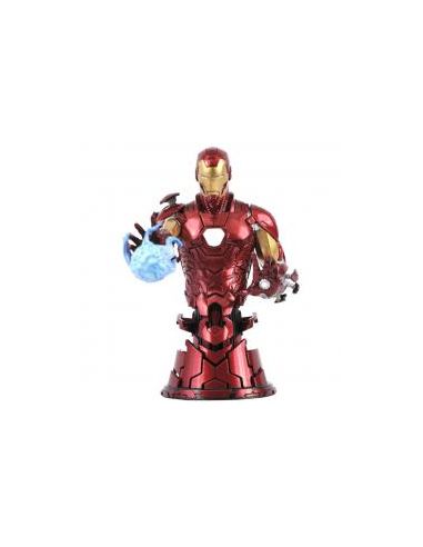 Figura diamond collection marvel avengers iron man mini busto resina 15 cm 1 - 7 scale