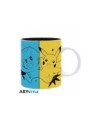 Taza abystyle pokemon -  iniciales escarlata y purpura