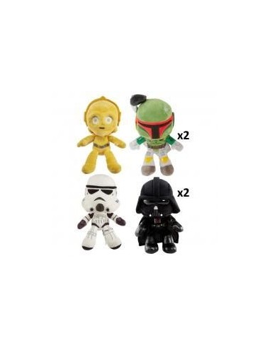 Surtido peluches mattel star wars 20 cm 6 unidades