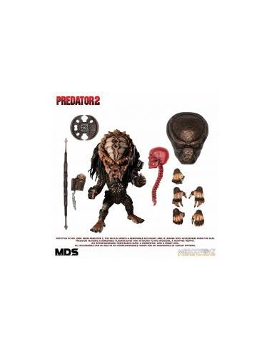 Figura mezco toyz cine predator mds predator 2 deluxe city hunter designer series