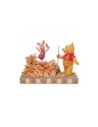 Figura enesco disney winnie the pooh pooh & piglet recogiendo hojas de otoño