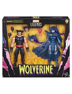 Set figuras hasbro marvel legends series wolverine & lady psylocke