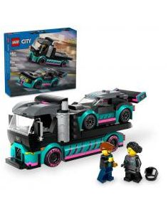 Lego city coche de carreras y camion de transporte