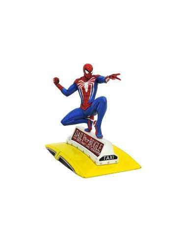 Figura diamond select toys marvel gallery spiderman en taxi diorama