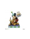 Figura enesco disney mickey y pluto de cumpleaños