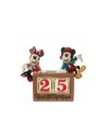 Figura enesco disney mickey & minnie calendario de navidad