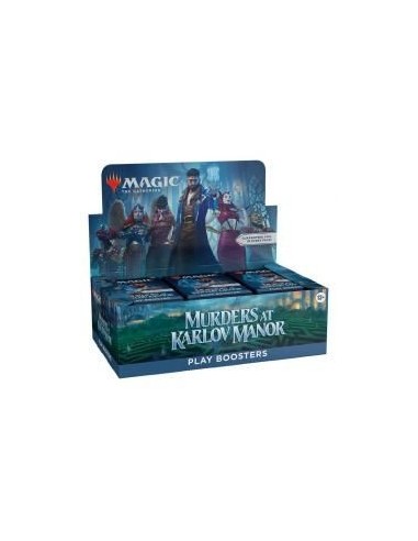 Caja de sobres magic the gathering play booster murders at karlov manor inglés