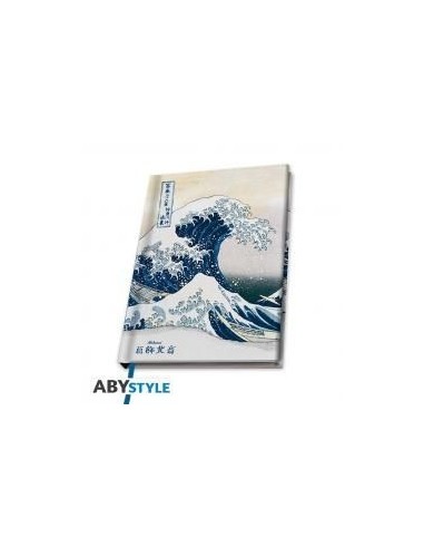 Cuaderno de notas a5 abystyle hokusai la gran ola