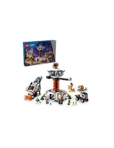 Lego city base espacial y plataforma de lanzamiento