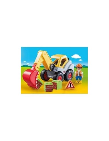 Playmobil 1.2.3 pala excavadora