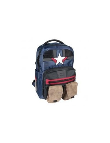 Mochila casual cerdá marvel capitan america vengadores multicolor 48 cm