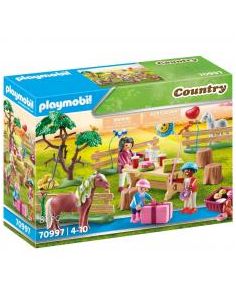 Playmobil fiesta de cumpleaños en la granja de ponis