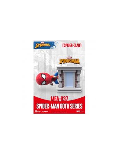 Figura beast kingdom mini egg attack marvel spider - man spider - clan serie 60 aniversario
