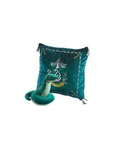 Peluche pack the noble collection harry potter serpiente mascota slytherin + cojin slytherin