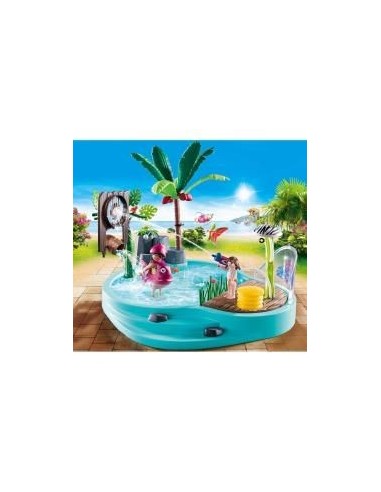 Playmobil piscina divertida con rociador de agua