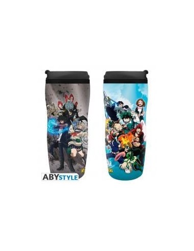 Taza de viaje abystyle my hero academia heroes y villanos