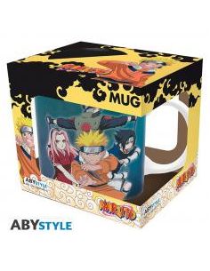 Taza abystyle naruto -  equipo 7 vs haku & zabuza