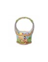 Cesta de pascua enesco con 3 huevos blancanieves