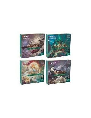 Caja de cartas magic the gathering lord of the rings tales of middle earth cajas de escena 4 unidades inglés