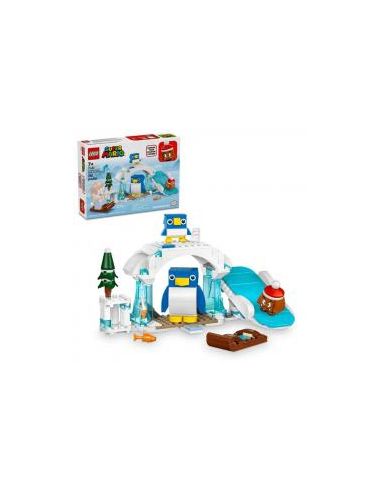 Lego super mario set de expansion: aventura en la nieve de la familia pingui