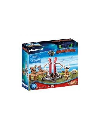 Playmobil como entrenar a tu dragon bocon con lanzadera de ovejas