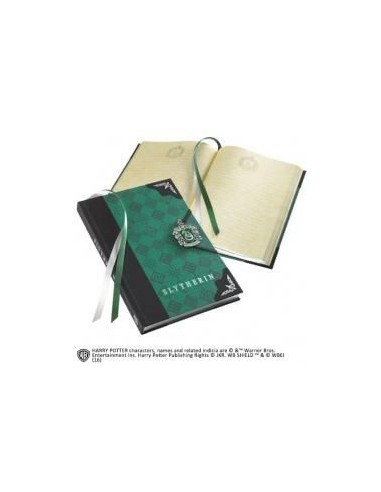 Libreta diario the noble collection harry potter slytherin cierre especial