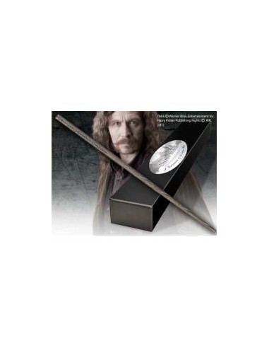 Replica the noble collection harry potter sirius black varita con caja y placa de identificacion