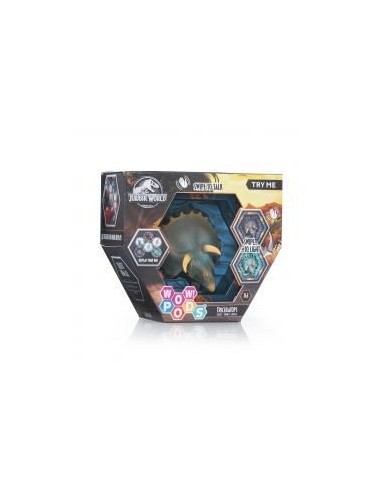 Figura wow! pod jurassic world triceratops sfx con sonido