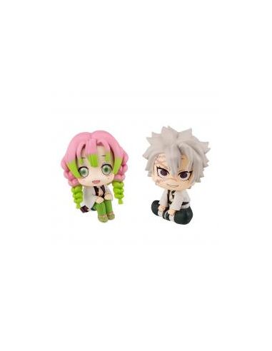 Figuras megahouse look up series kimetsu no yaiba demon slayer mitsuri kanroji & sanemi shinazugawa