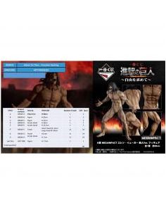 Ichiban kuji banpresto attack on titan freedom seeking lote 80 articulos