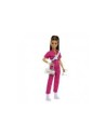 Muñeca barbie mattel mono rosa