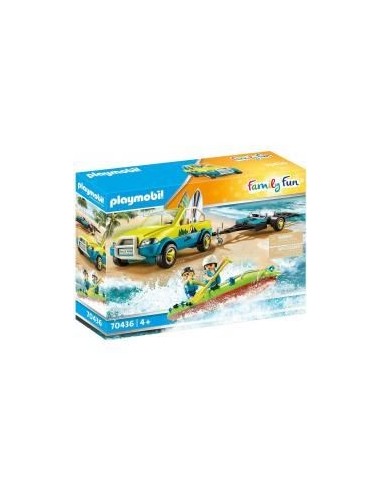 Playmobil coche de playa con canoa