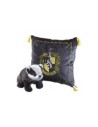 Peluche pack the noble collection harry potter tejon mascota hufflepuff + cojin hufflepuff