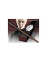 Replica the noble collection harry potter draco malfoy varita con caja y placa de identificacion