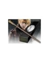 Replica the noble collection harry potter ron weasley varita con caja y placa de identificacion