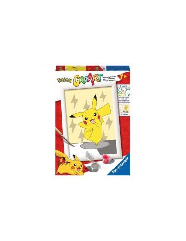 Kit para pintar con números ravensburger creart serie e pokemon: pikachu