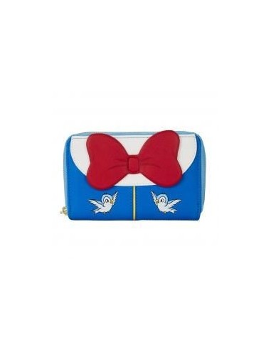 Cartera loungefly disney blancanieves cosplay bow zip around wallet