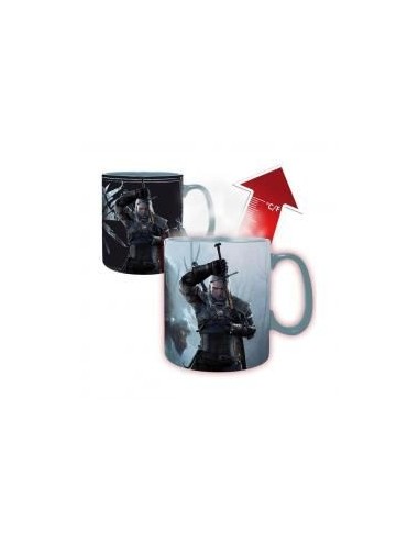 Taza abystyle the witcher geralt & ciri 460 ml