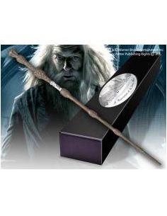 Replica the noble collection harry potter albus dumbledore varita con caja y placa de identificacion