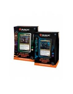 Juego de cartas caja de cartas wizards of the coast magic the gathering commander display innistrad midnight hunt 4 mazos ingles