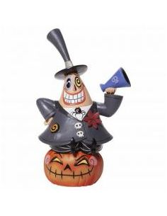 Figura enesco disney pesadilla antes de navidad el alcalde sobre calabaza