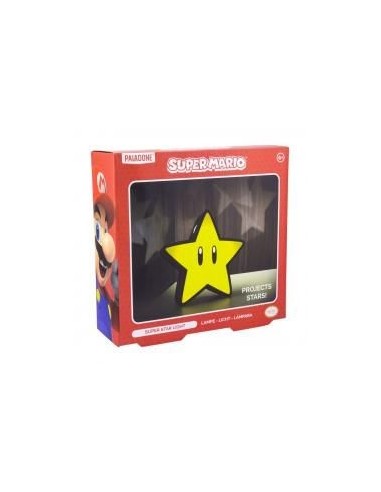 Lampara paladone super mario super estrella 25 cm