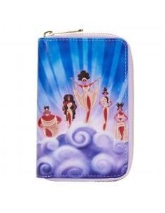 Cartera monedero loungefly funko disney hercules musas nubes zip around wallet