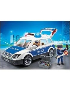 Playmobil policia coche de policia con luces y sonido