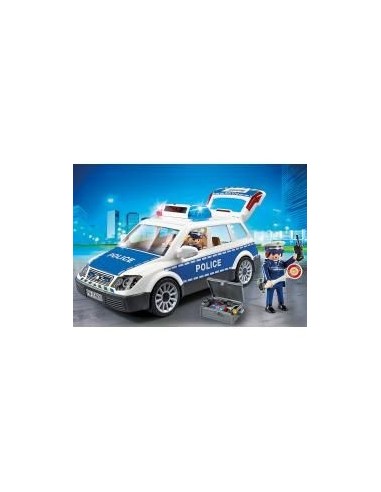 Playmobil policia coche de policia con luces y sonido