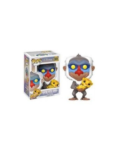 Funko pop el rey leon rafiki con simba