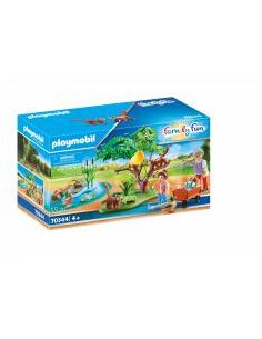 Playmobil diversion en familia recinto exterior de pandas rojos