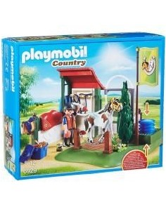 Playmobil set de limpieza para caballos